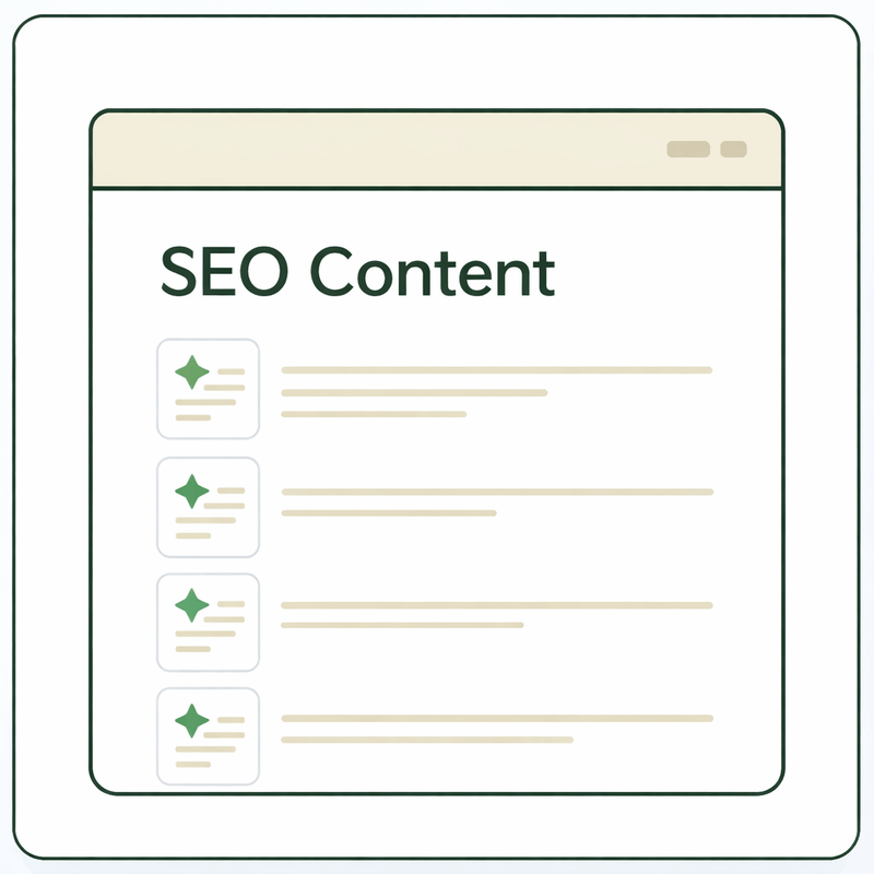 SEO content written by humans